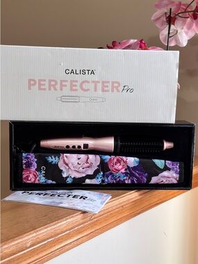 Calista Perfecter Pro Heated Round Brush Styler Pink New